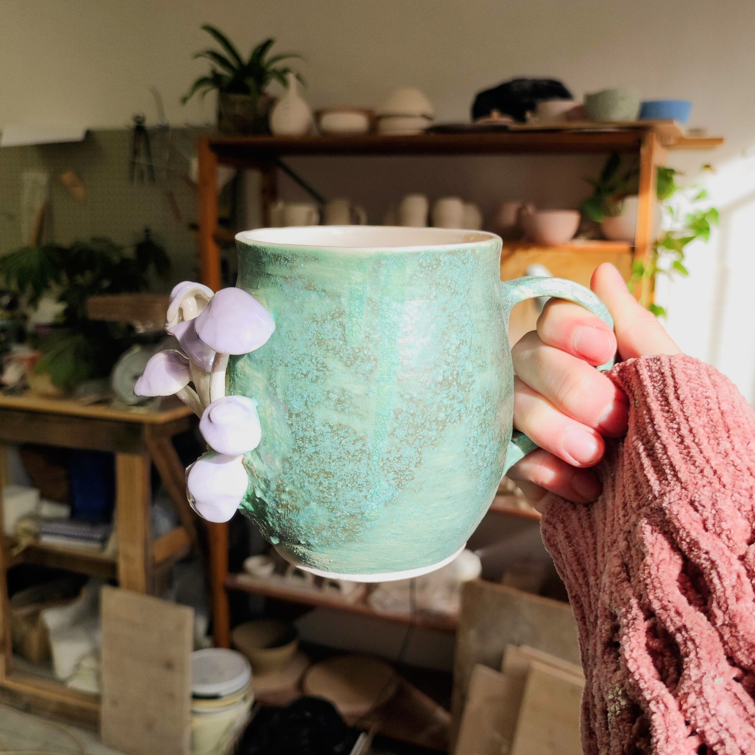 Mug à thé - "Purple Mushrooms" – Image 6