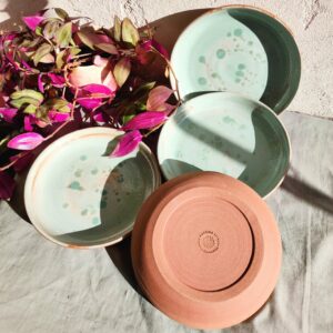 Assiettes à dessert ⌀18,5 - Set de 4 - "Blue passion"