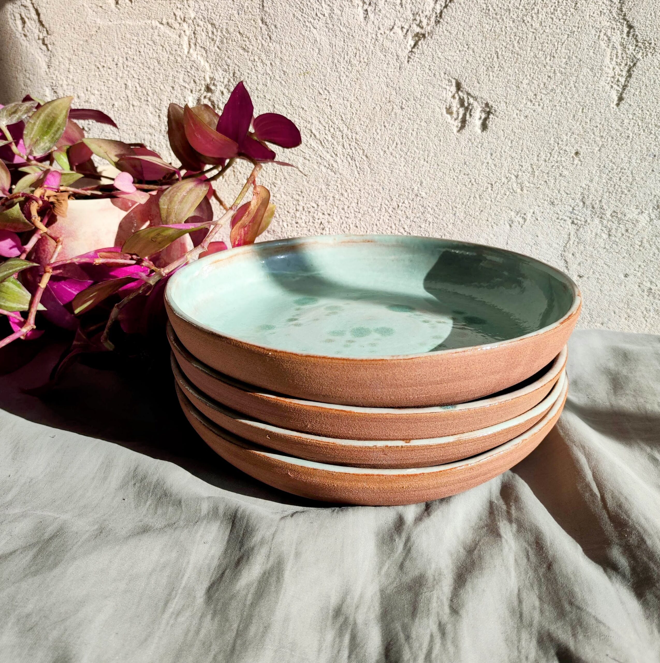 Assiettes à dessert ⌀18,5 - Set de 4 - "Blue passion" – Image 3