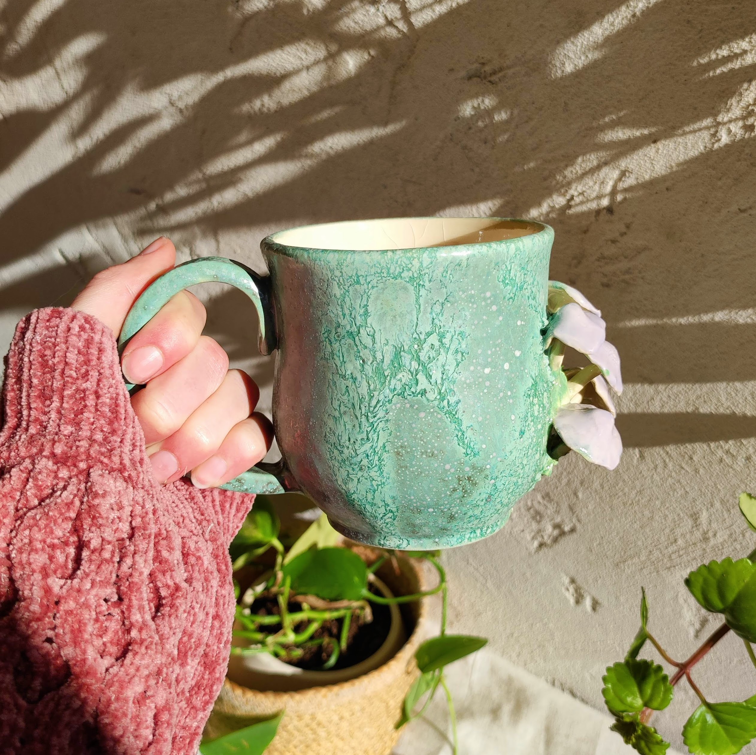 Mug à thé Champignons - "Purple Mushrooms" #2